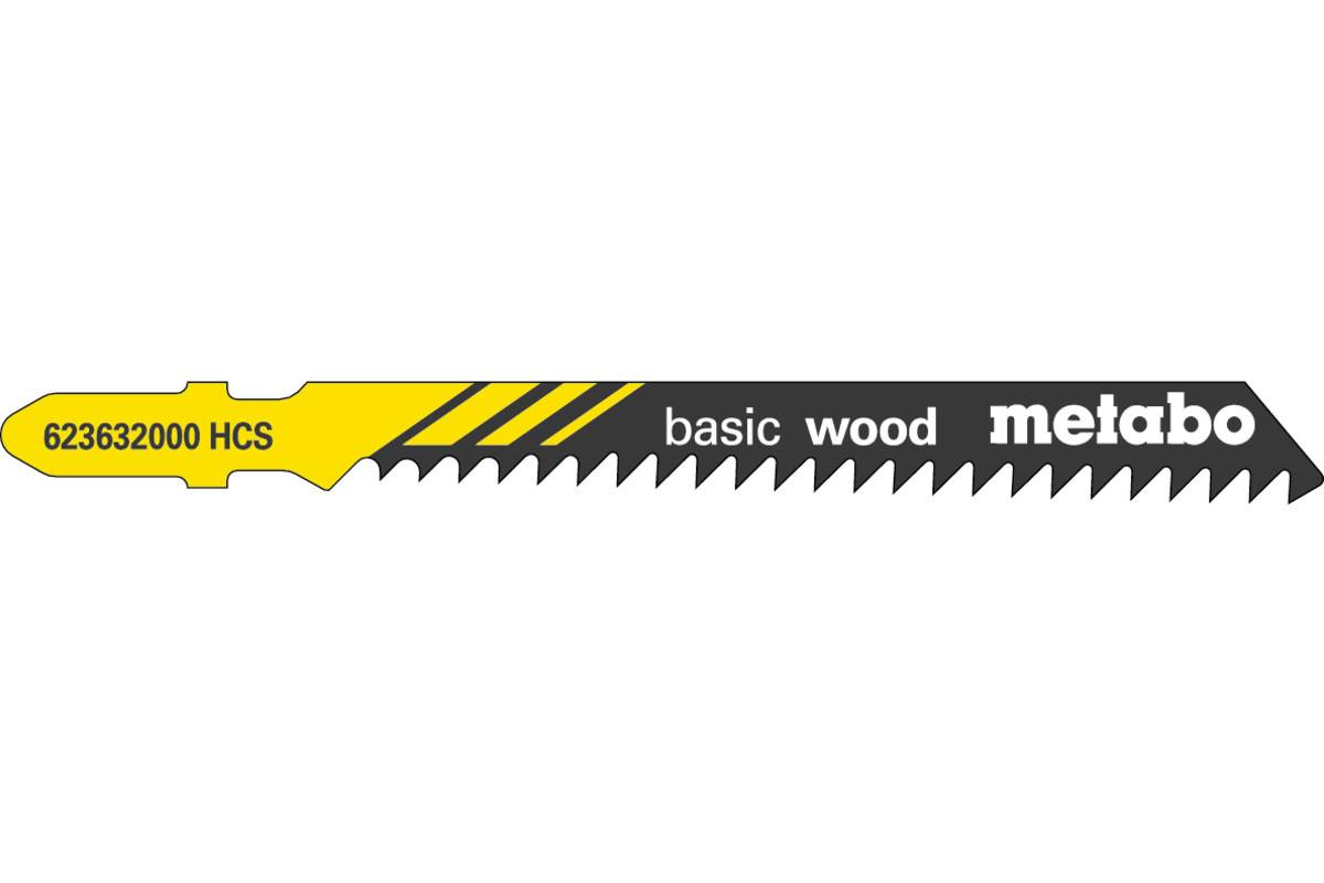 25 Stichsägeblätter "basic wood" 74/ 3,0 mm, HCS, Type 23632 (623606000)