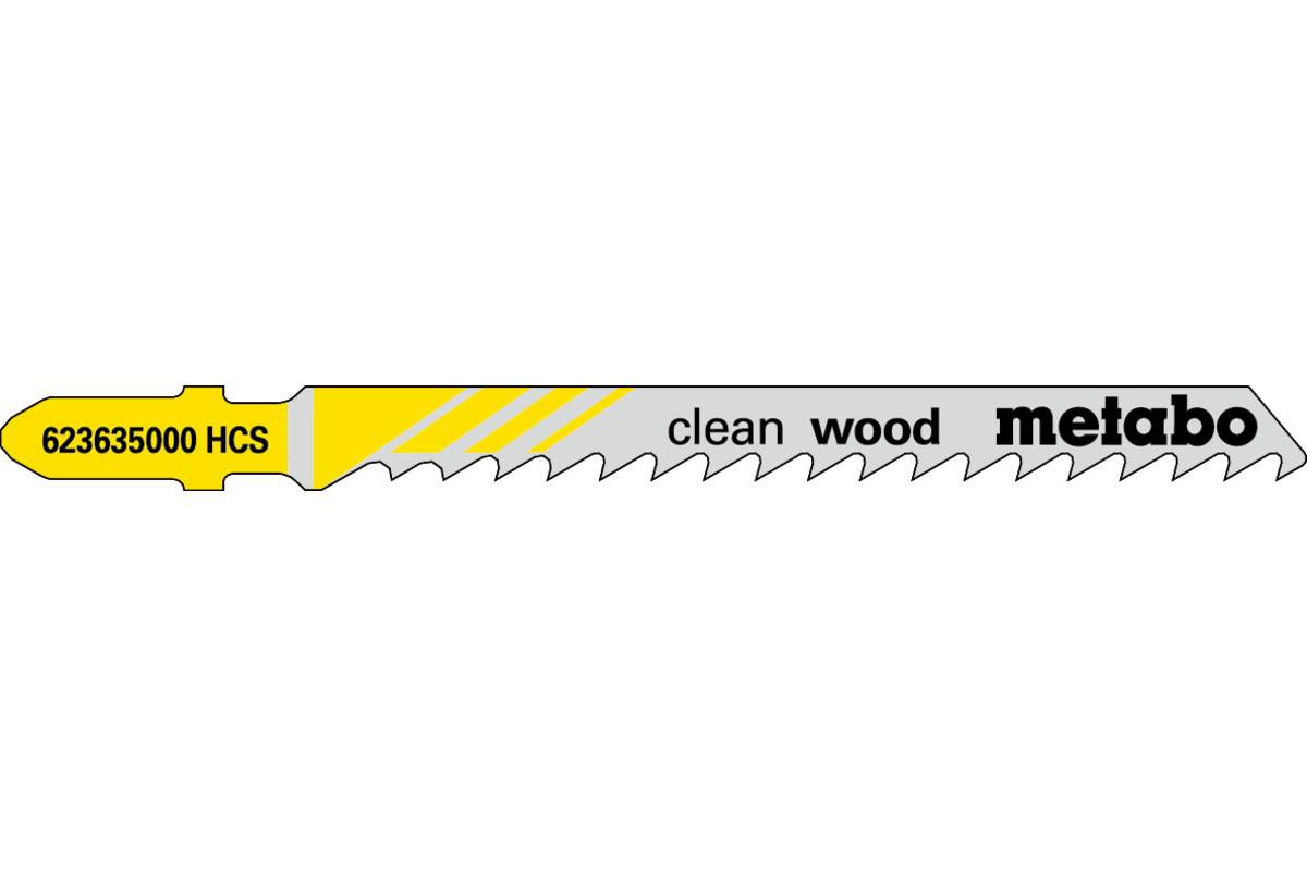 25 Stichsägeblätter "clean wood" 74/ 4,0 mm, HCS, Type 23635 (623609000)