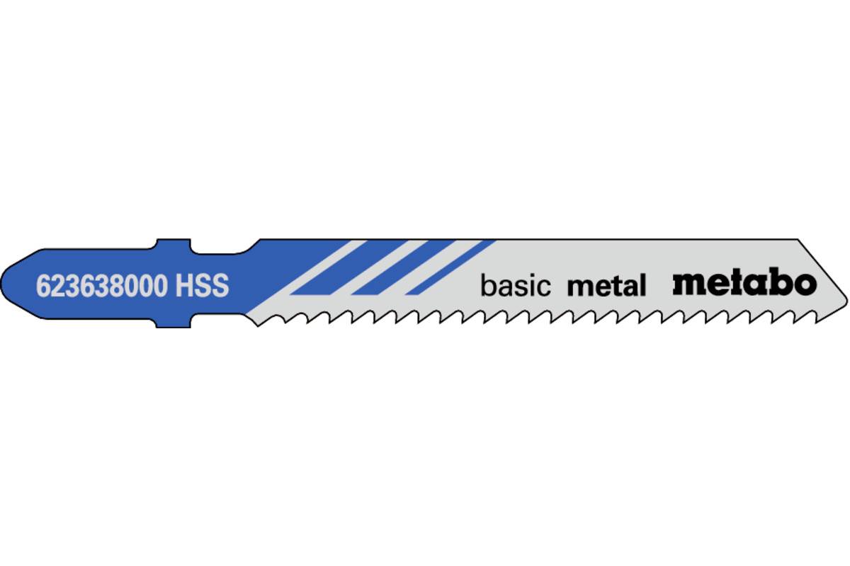25 Stichsägeblätter "basic metal" 51/ 2,0 mm, HSS, Type 23638 (623618000)