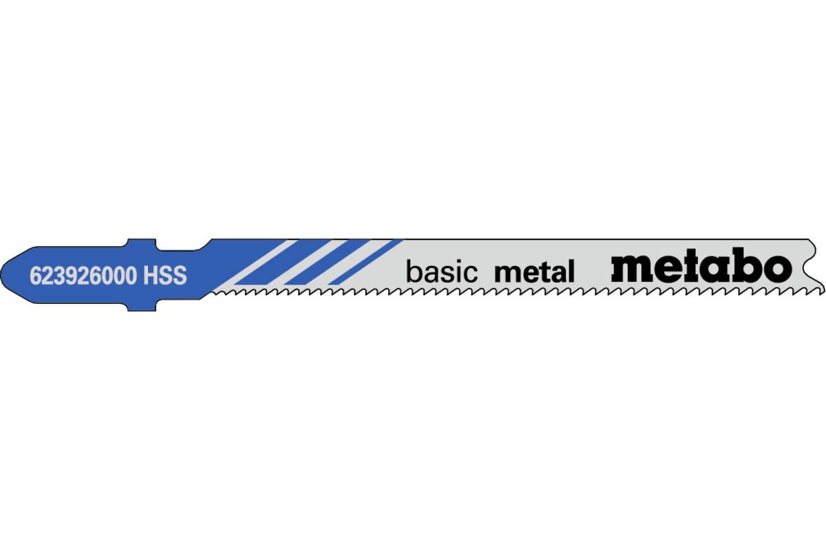 5 Stichsägeblätter "basic metal" 66/ 1,1-1,5 mm, progressiv, HSS, mit Eintauchsp