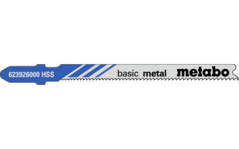 5 Stichsägeblätter "basic metal" 66/ 1,1-1,5 mm, progressiv, HSS, mit Eintauchsp