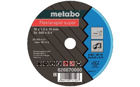 5 Flexiarapid Super 76x1,0x10,0 mm Inox, TF 41 (626870000)