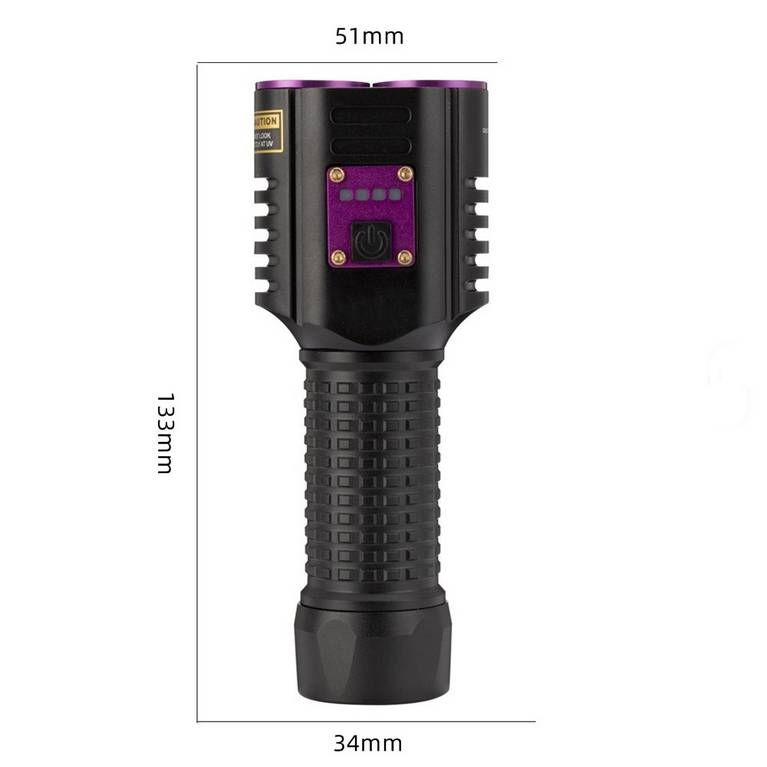 Infinio SHADOW HAWK 2in1 UV Taschenlampe 365nm 20W 1000 Lumen