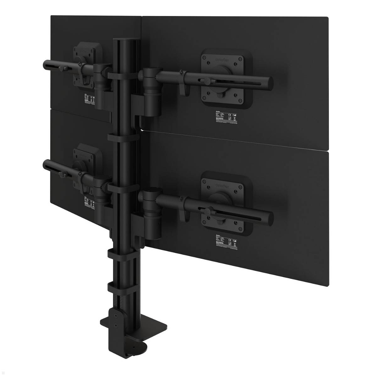 Dataflex Viewgo modular Monitorhalterung für 4 Monitore bis 32 Zoll, schwarz (48...