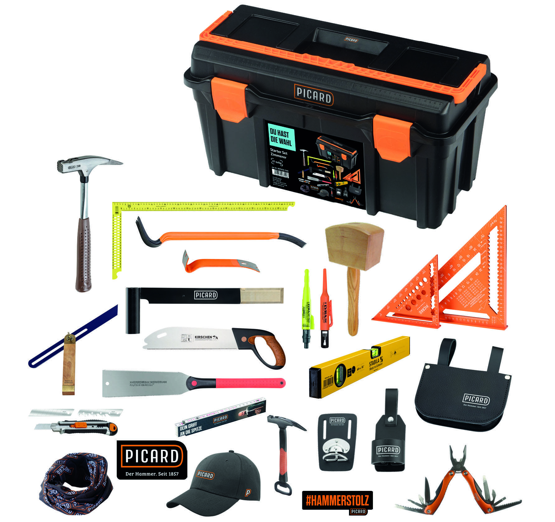 PICARD Starter Set Zimmerer im Kunststoffkoffer 27-teilig Nr. 0070021-040