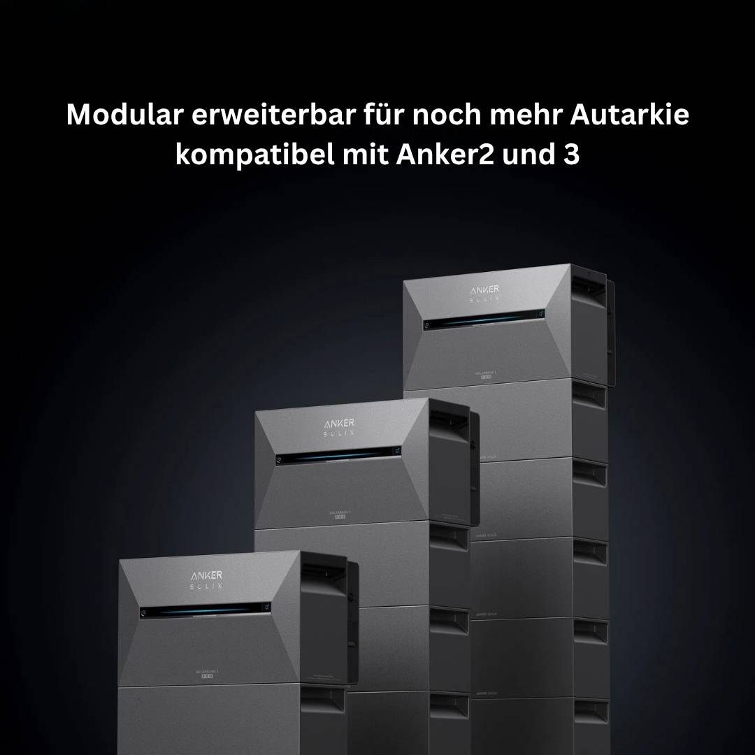 Anker SOLIX BP2700 Solarbank Erweiterungsbatterie 2,7 kWh - Speichererweiterung für Balkonkraftwerk, Zusatzspeicher für Solarbank 2&3