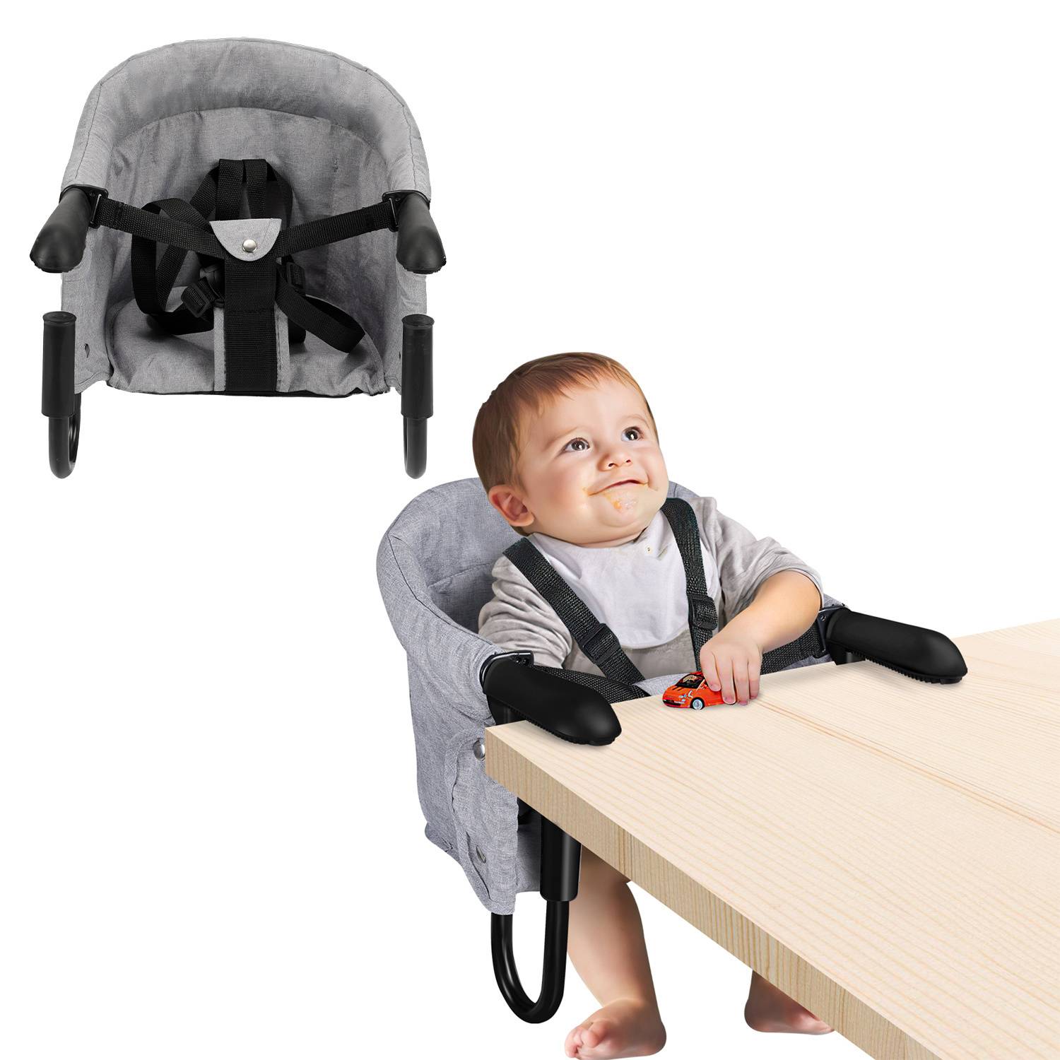 Tischsitz Faltbarer Sitzerhöhung Babysitz Hochstuhl Tisch Kinderhochstuhl Kindersitz Sitz Stuhlsitz