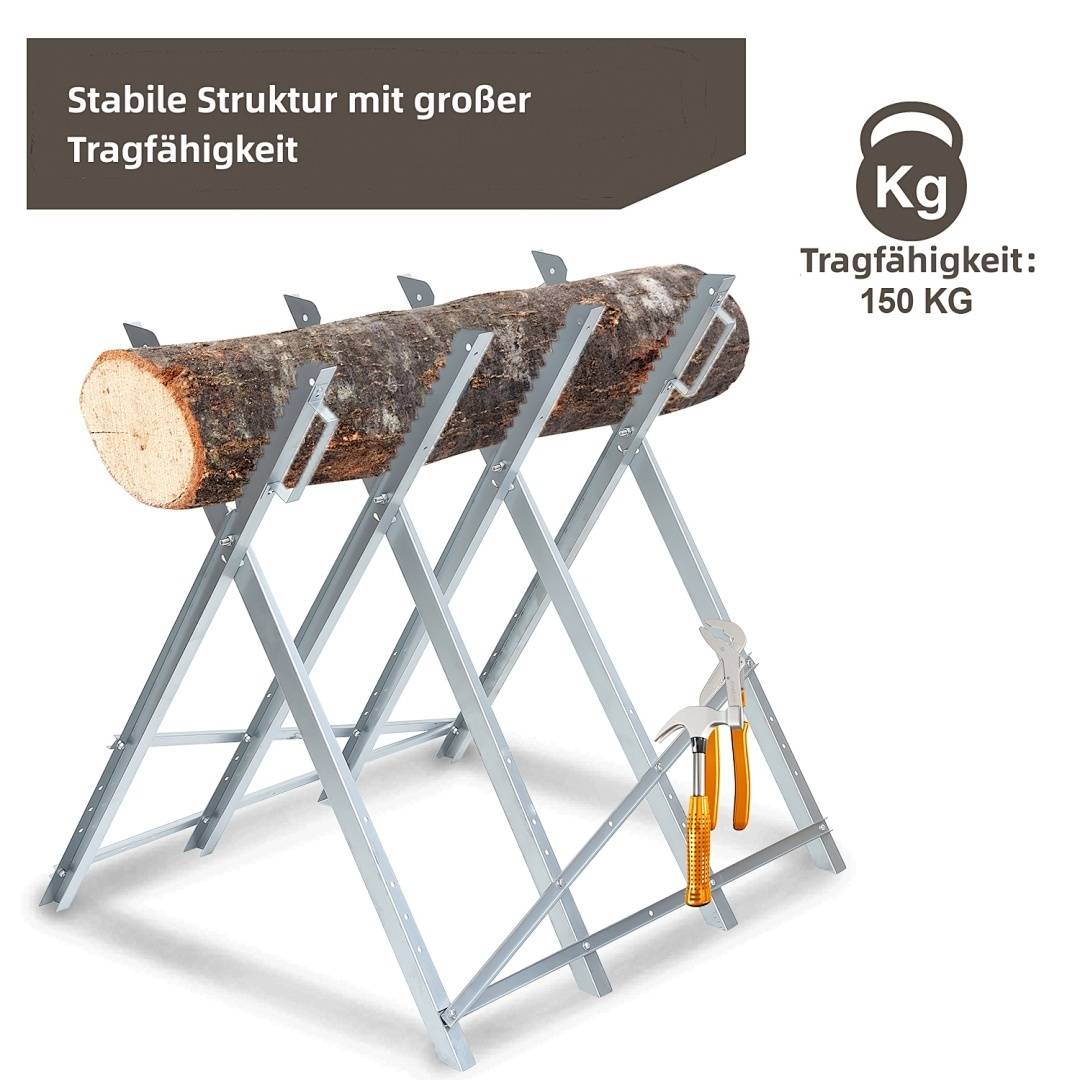 Sägebock Kettensäge Holzsägebock Sägehilfe Sägegestell Motorsäge Metallsägebock Kettensägebock Holzschneidebock
