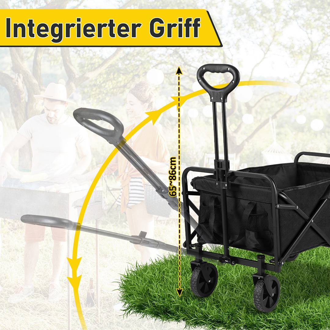 Bollerwagen Handwagen Transportwagen Faltbar Strandwagen Gartenwagen Gerätewagen Offroad Transportkarre Schubkarre