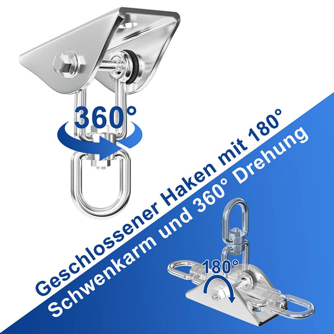 Deckenhaken Deckenhalterung Hängesessel 400KG Haken Hängematte Haken Schaukel Deckenbefestigung Boxsack Halterung