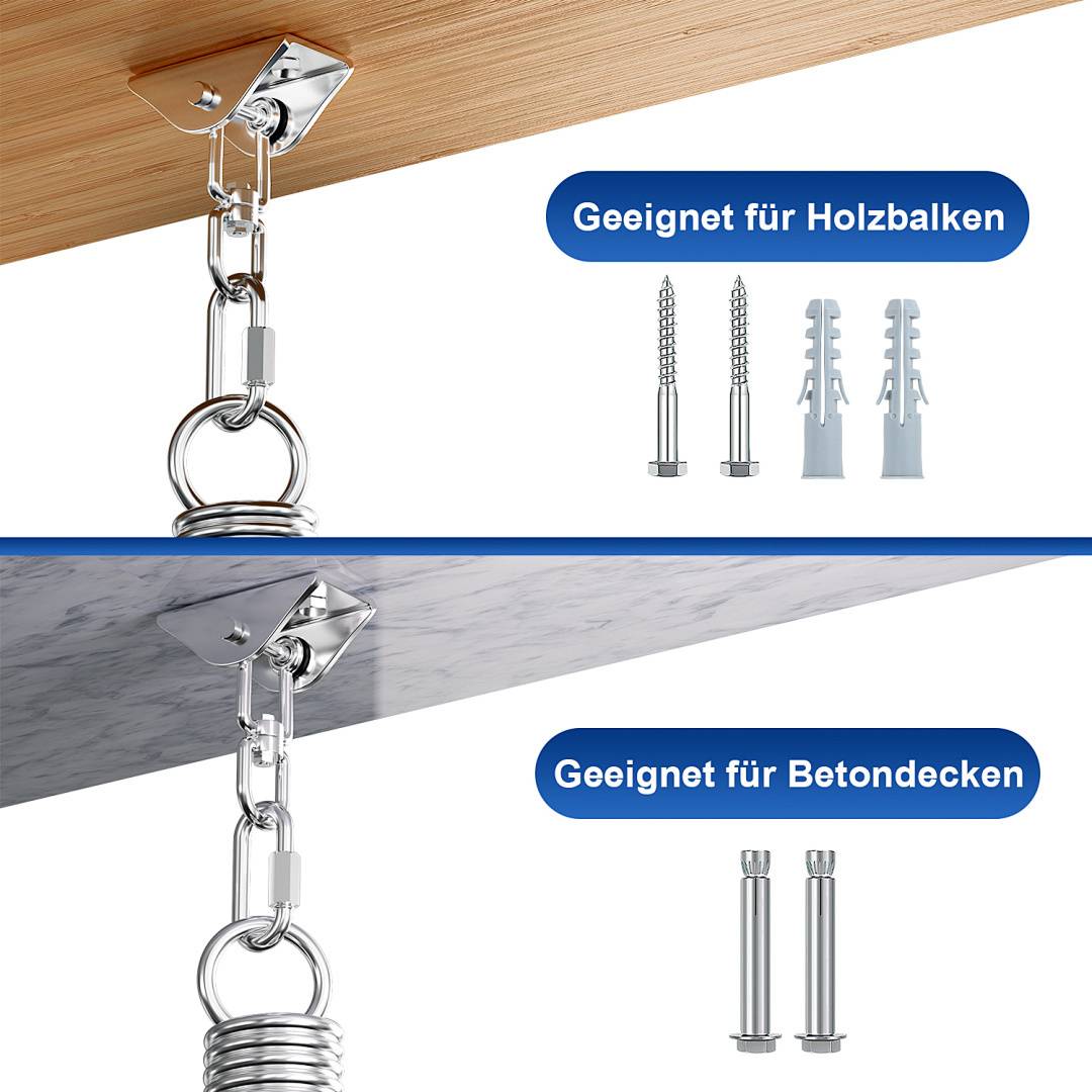 Deckenhaken Deckenhalterung Hängesessel 400KG Haken Hängematte Haken Schaukel Deckenbefestigung Boxsack Halterung