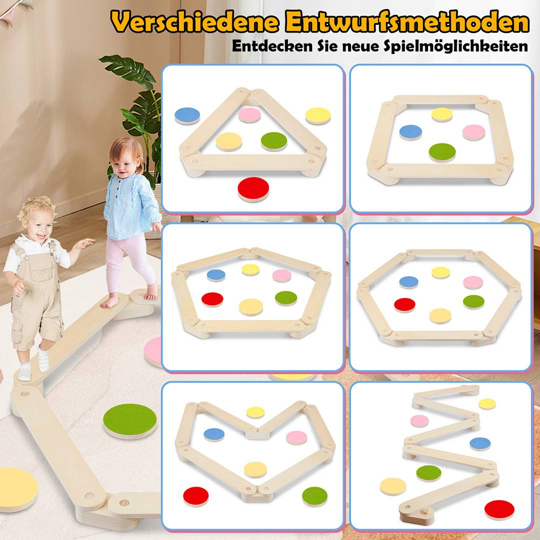 Balancierbalken Kinder Balancierbretter Balance BalaceBoard Holzwaagenbalken Holz Board Waagentrittsteinen