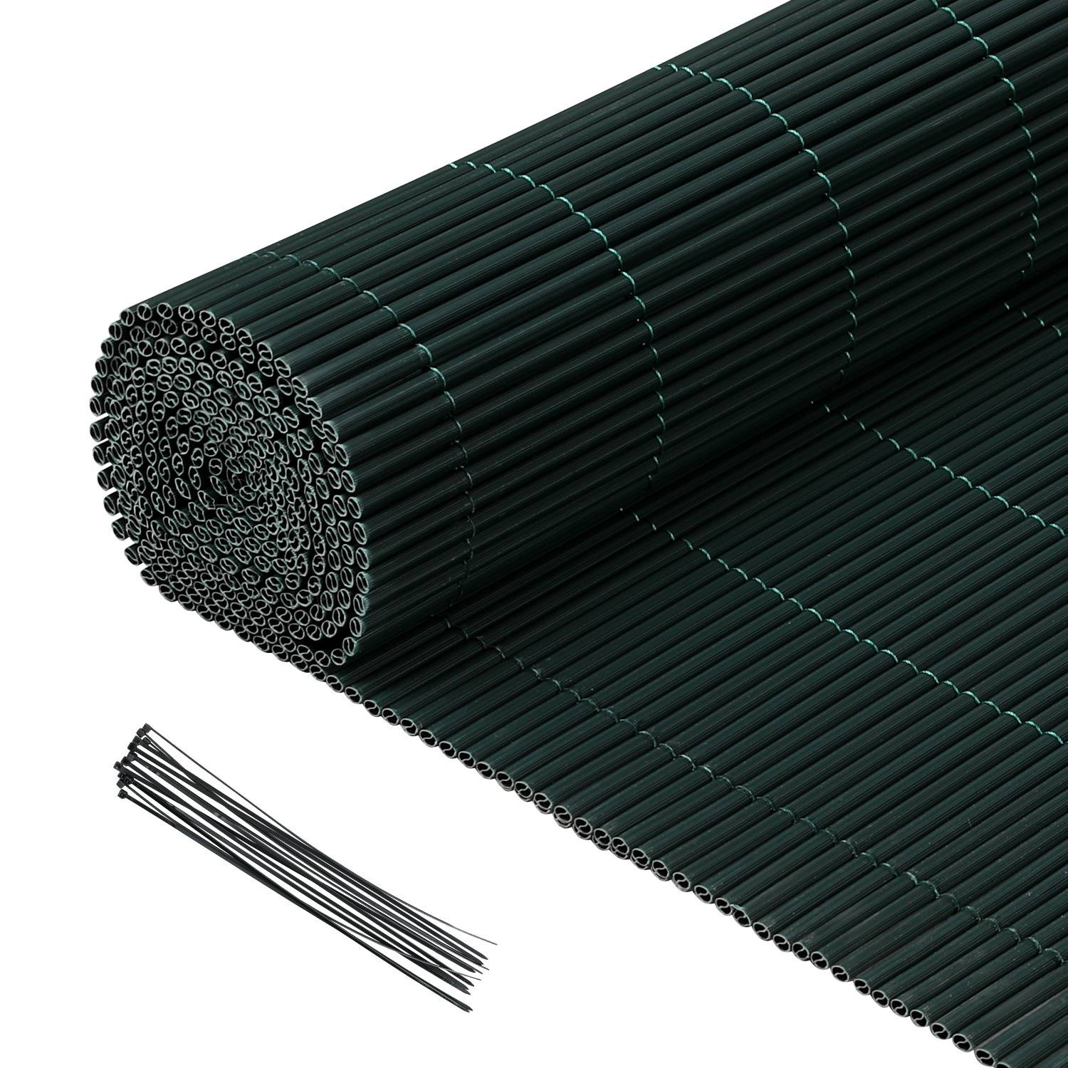 80x700cm PVC Sichtschutzmatte Bambus Sichtschutz Garten Sichtschutzzaun Balkon Zaun Windschutz Balkonverkleidung Grün