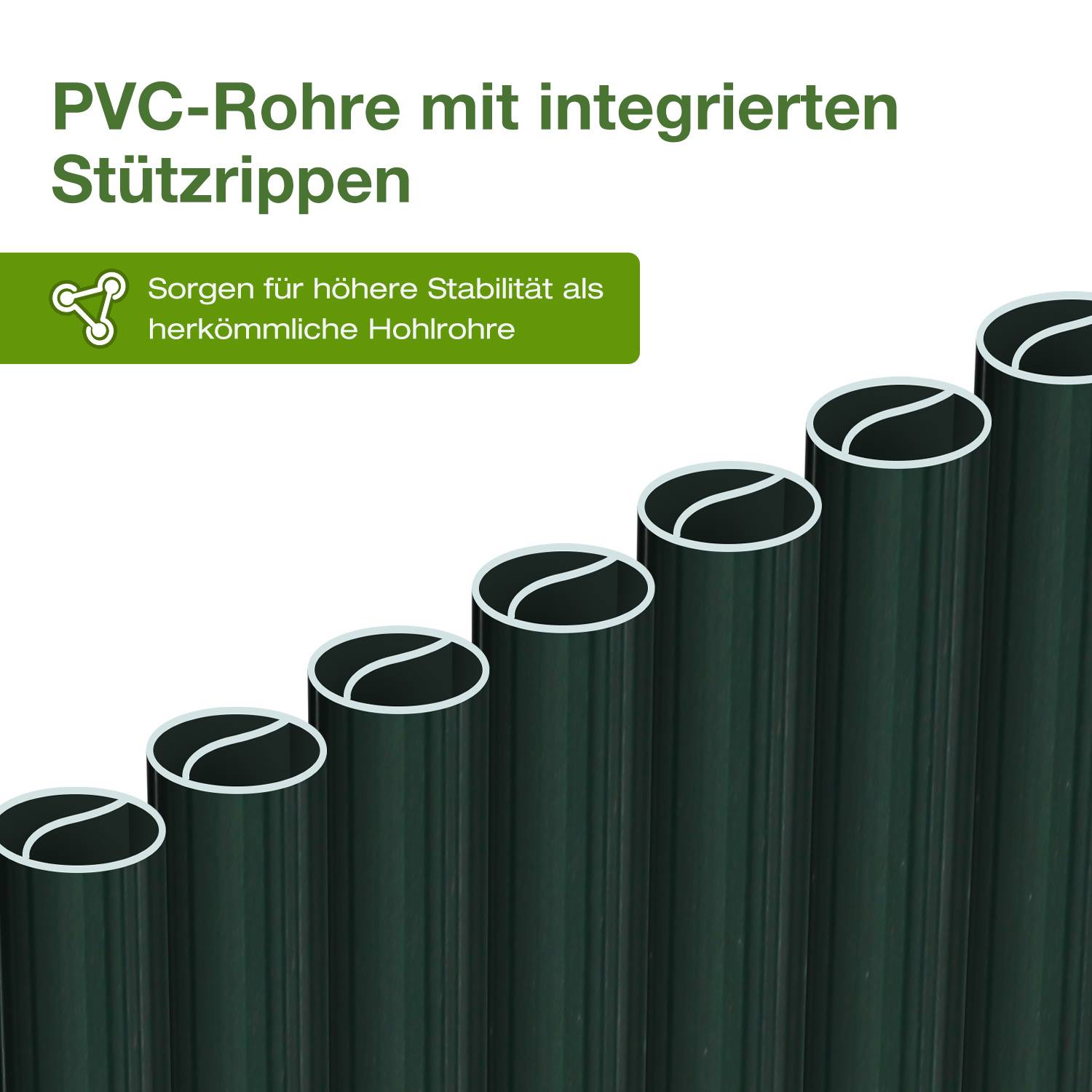 100x700cm PVC Sichtschutzmatte Bambus Sichtschutz Garten Sichtschutzzaun Balkon Zaun Windschutz Balkonverkleidung Grün