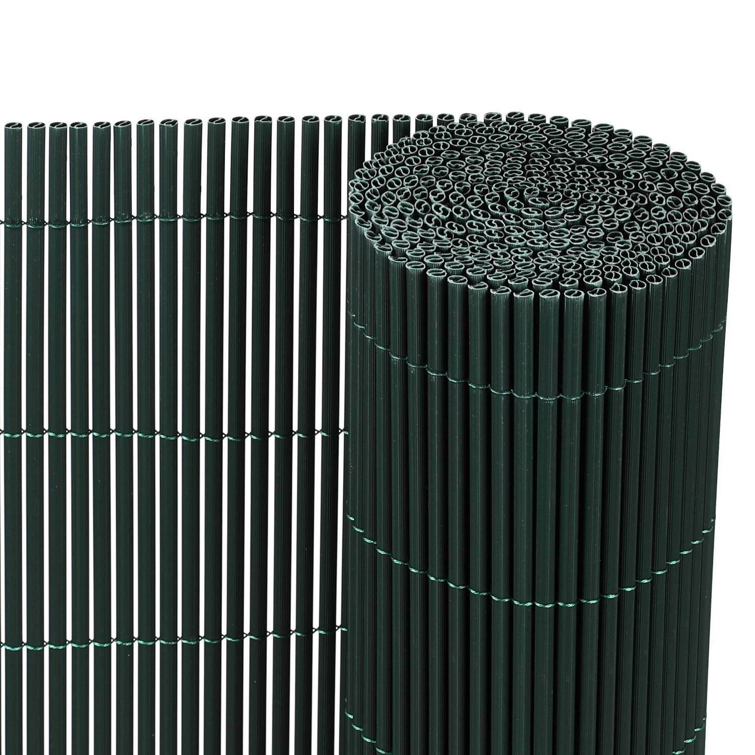80x800cm PVC Sichtschutzmatte Bambus Sichtschutz Garten Sichtschutzzaun Balkon Zaun Windschutz Balkonverkleidung Grün