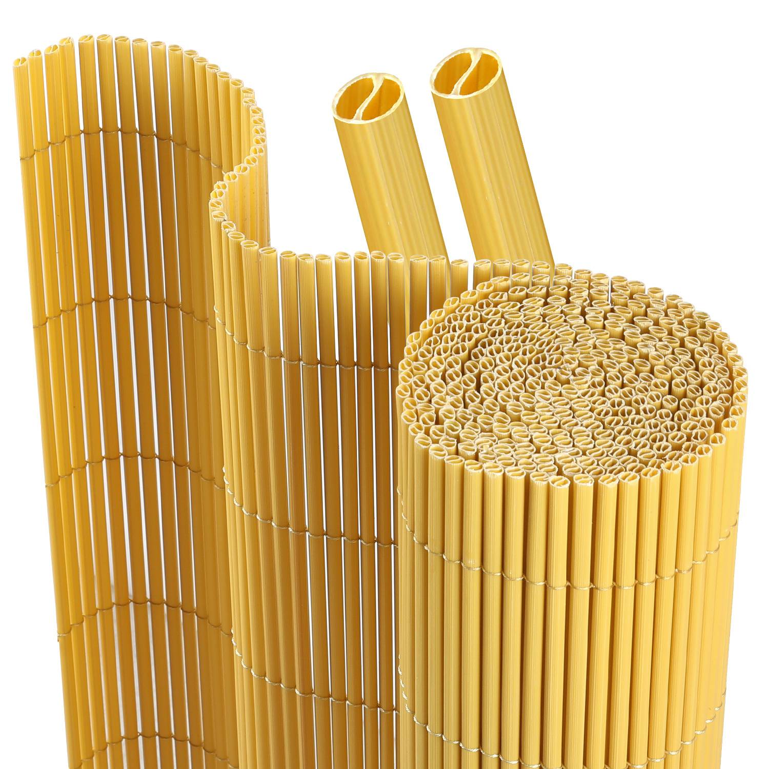 160x900cm PVC Sichtschutzmatte Bambus Sichtschutz Garten Sichtschutzzaun Balkon Zaun Windschutz Balkonverkleidung Bambus