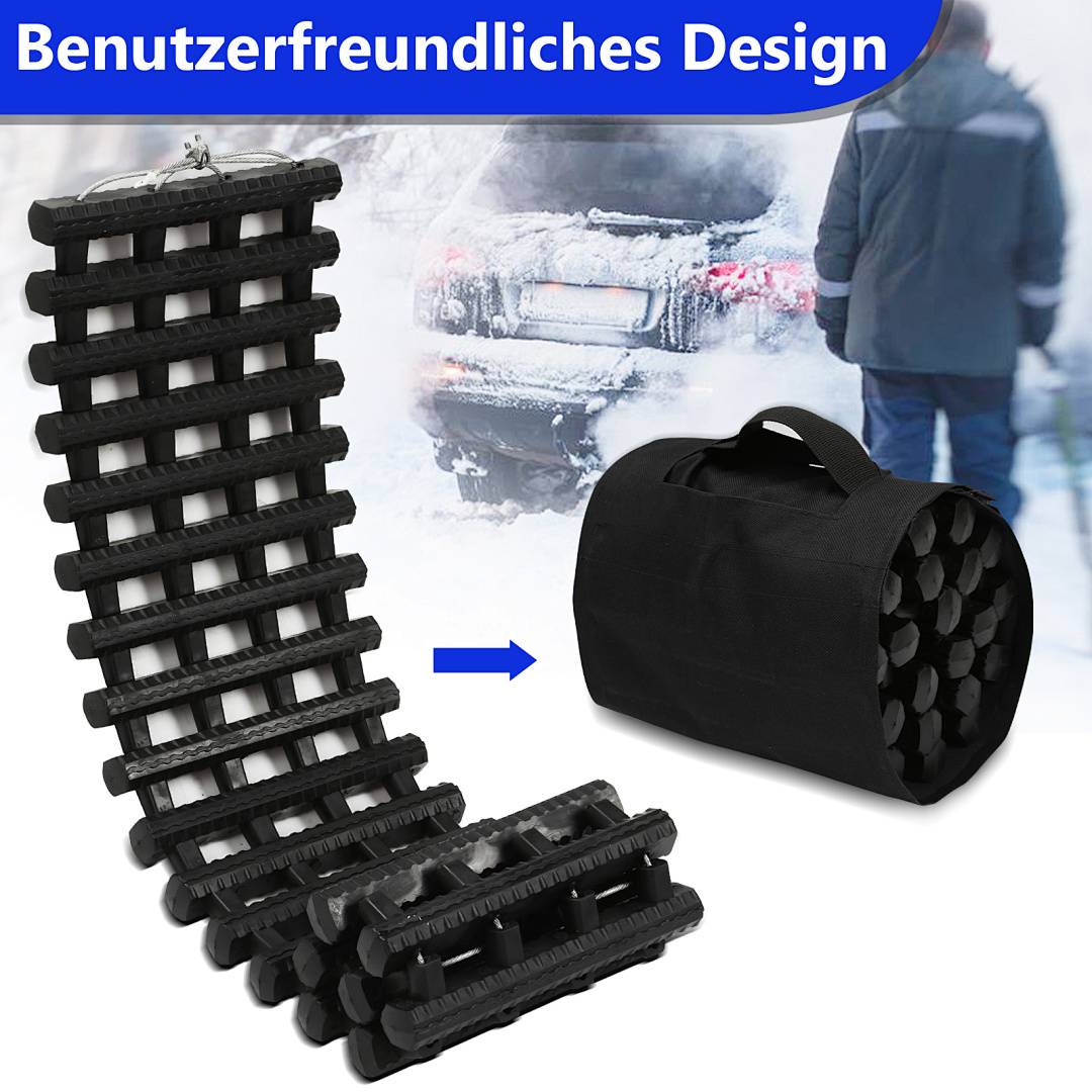 2 Stück Anfahrhilfe Traktionshilfe Traktionsmatte mit Tragetasche Auto LKW PKW Grippmatte Reifen Gripmatte Rad Winter