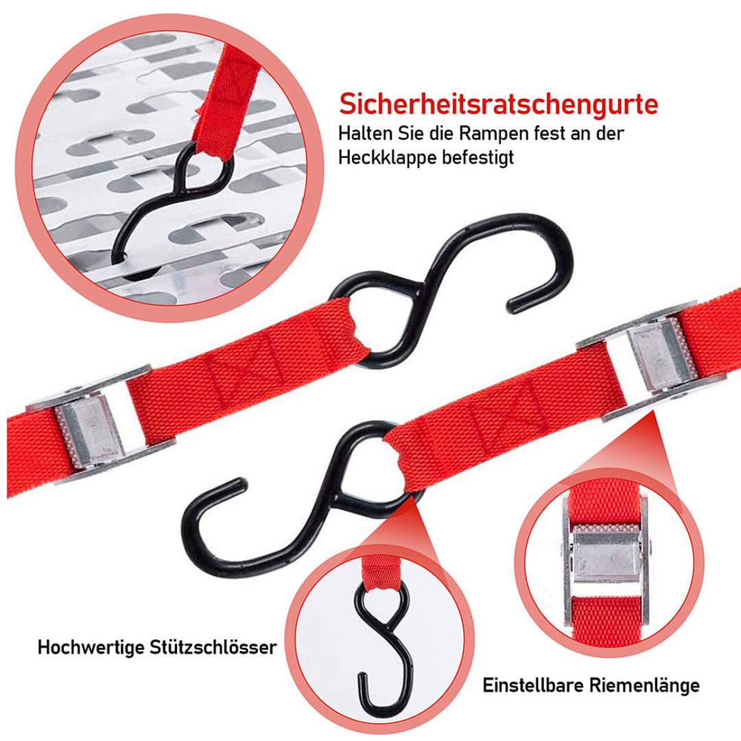 Auffahrrampe Auffahrschiene Klappbar Verladerampe Verladeschiene Anhängerrampe Rampe Auffahrrampen Motorradrampe Laderampe