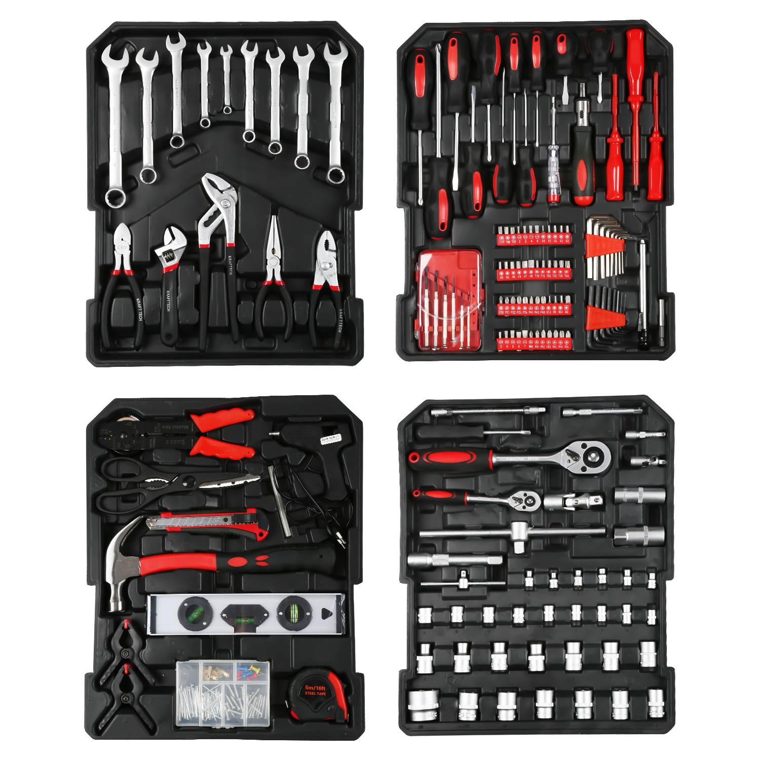 Werkzeugkoffer 1031 tlg. Rollkoffer Werkzeugkiste Wergzeug Set Werkzeugkasten Werkzeugbox Toolbox-Sets Box