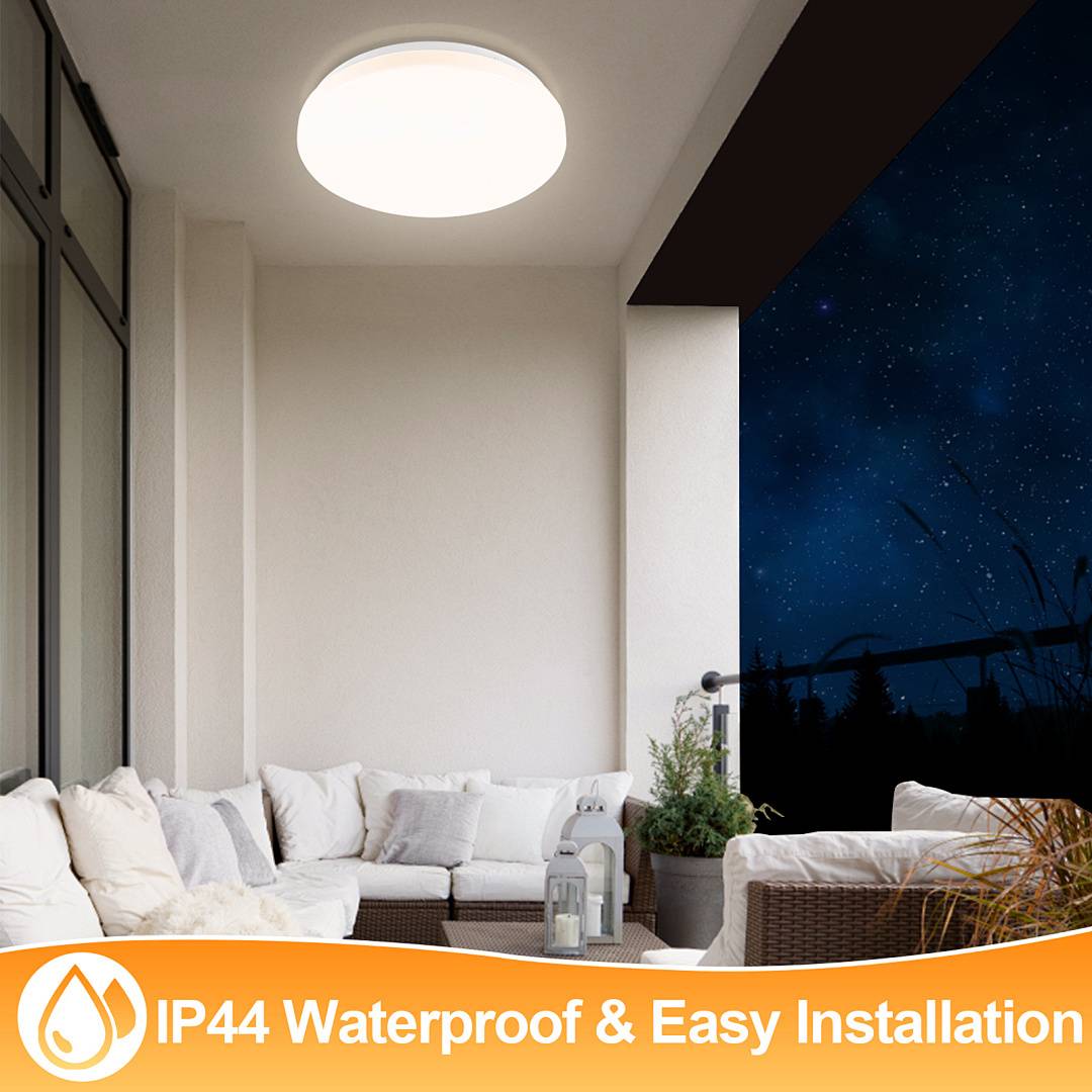 18W LED Deckenleuchte mit Bewegungsmelder Neutralweiß Bewegungsmelder Fernbedienung Beleuchtung Strahler Badleuchte