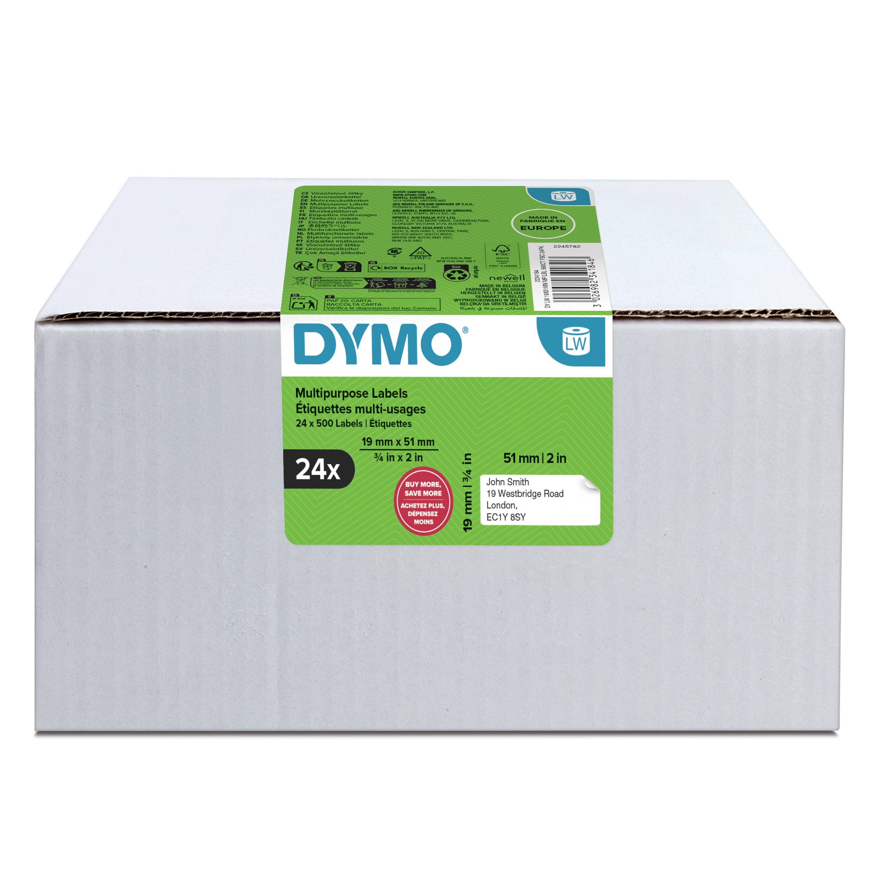 Dymo Lw Multi-Purpose Label 24 Rolls