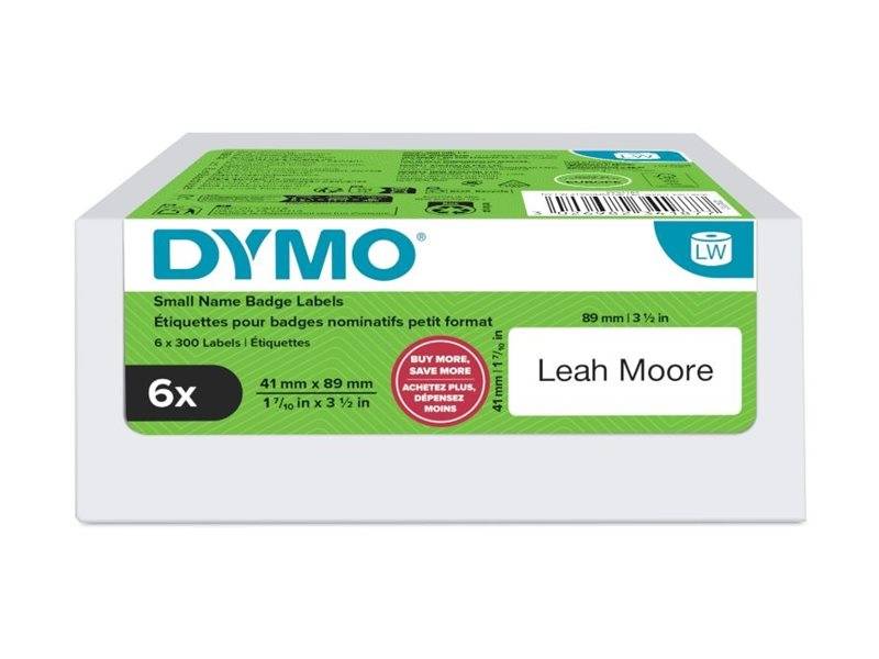 Dymo Weiß - 41 x 89 mm 300 Etikett(en) (6 Rolle(n)