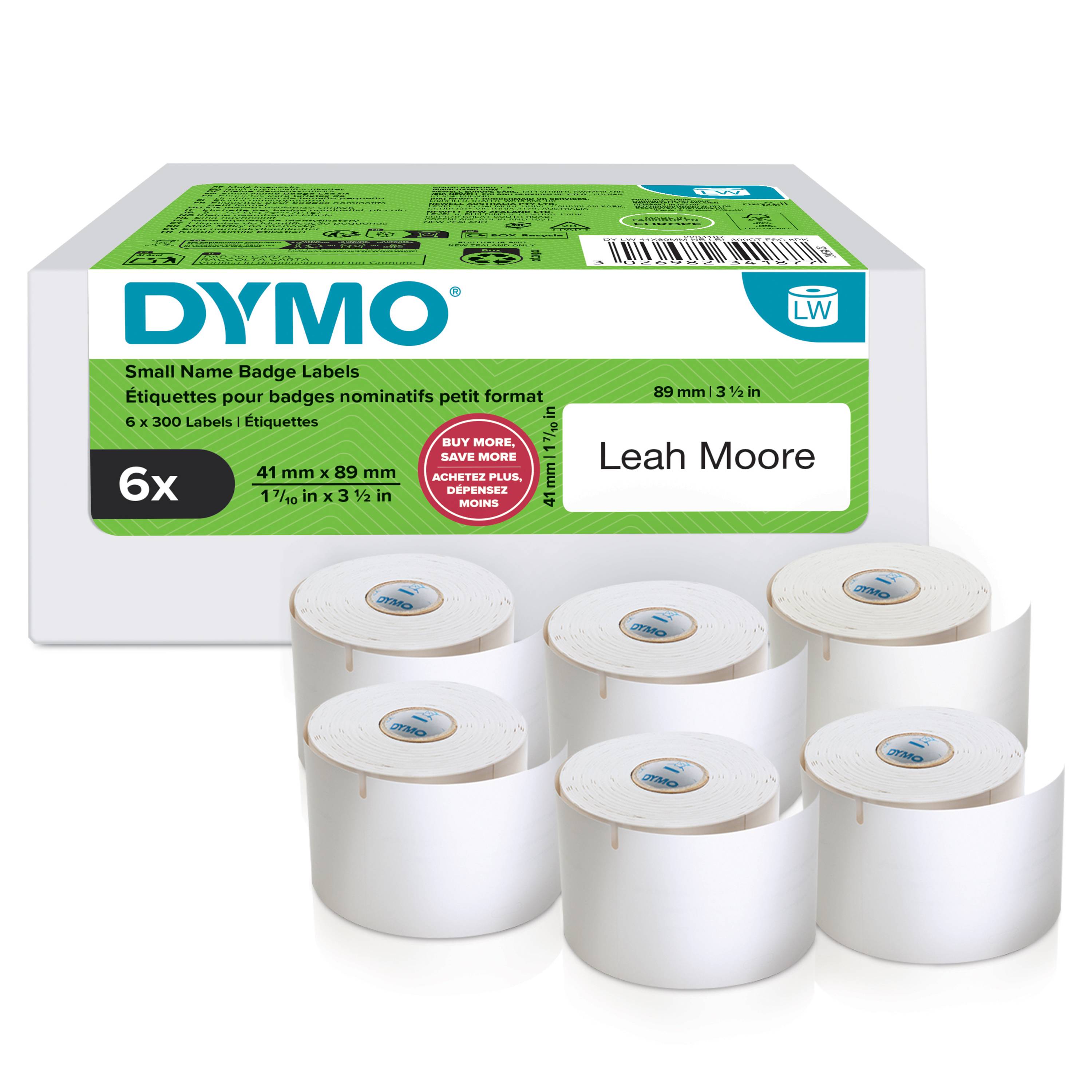 Dymo Weiß - 41 x 89 mm 300 Etikett(en) (6 Rolle(n)