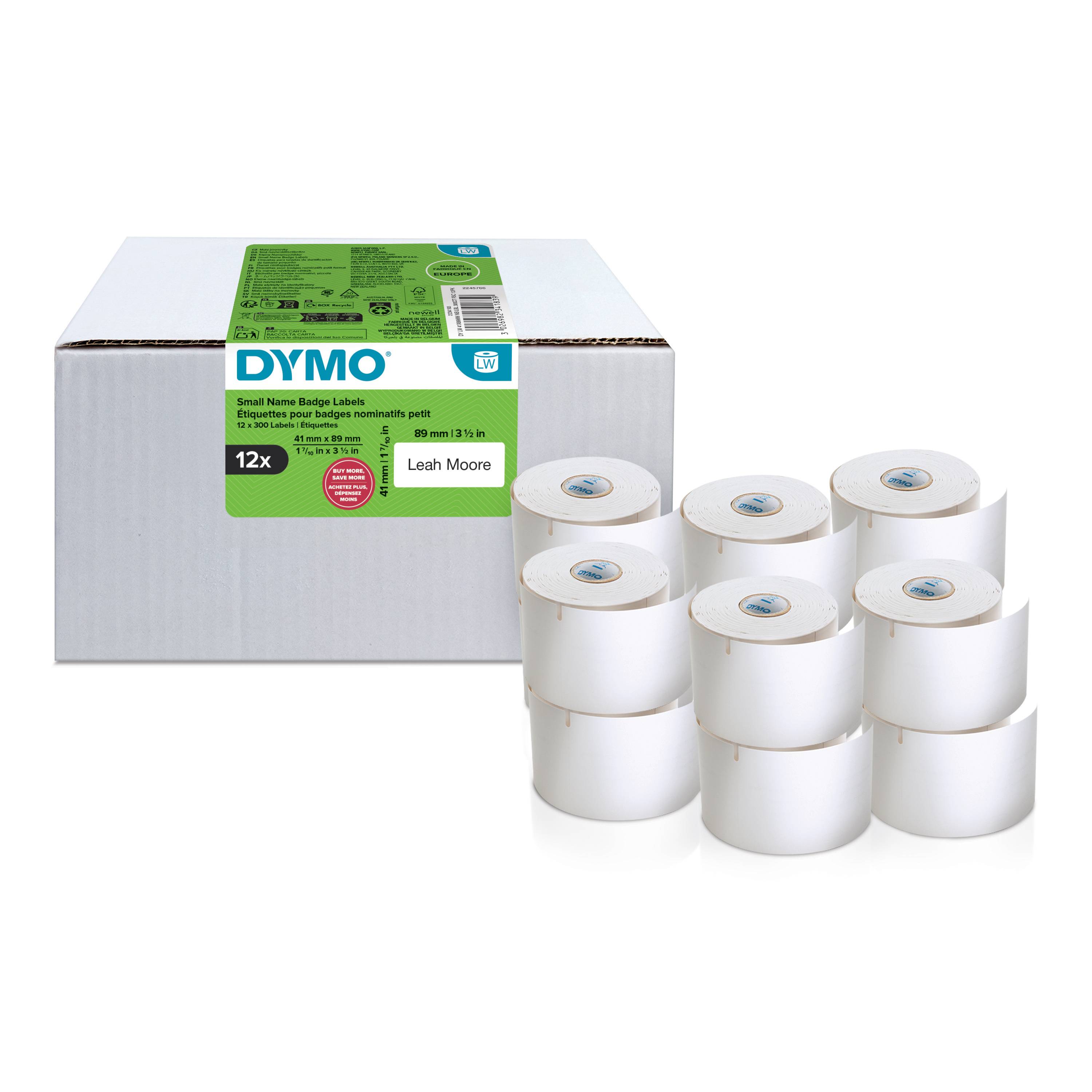 Dymo LW BADGE SMALL 12 ROLLS
