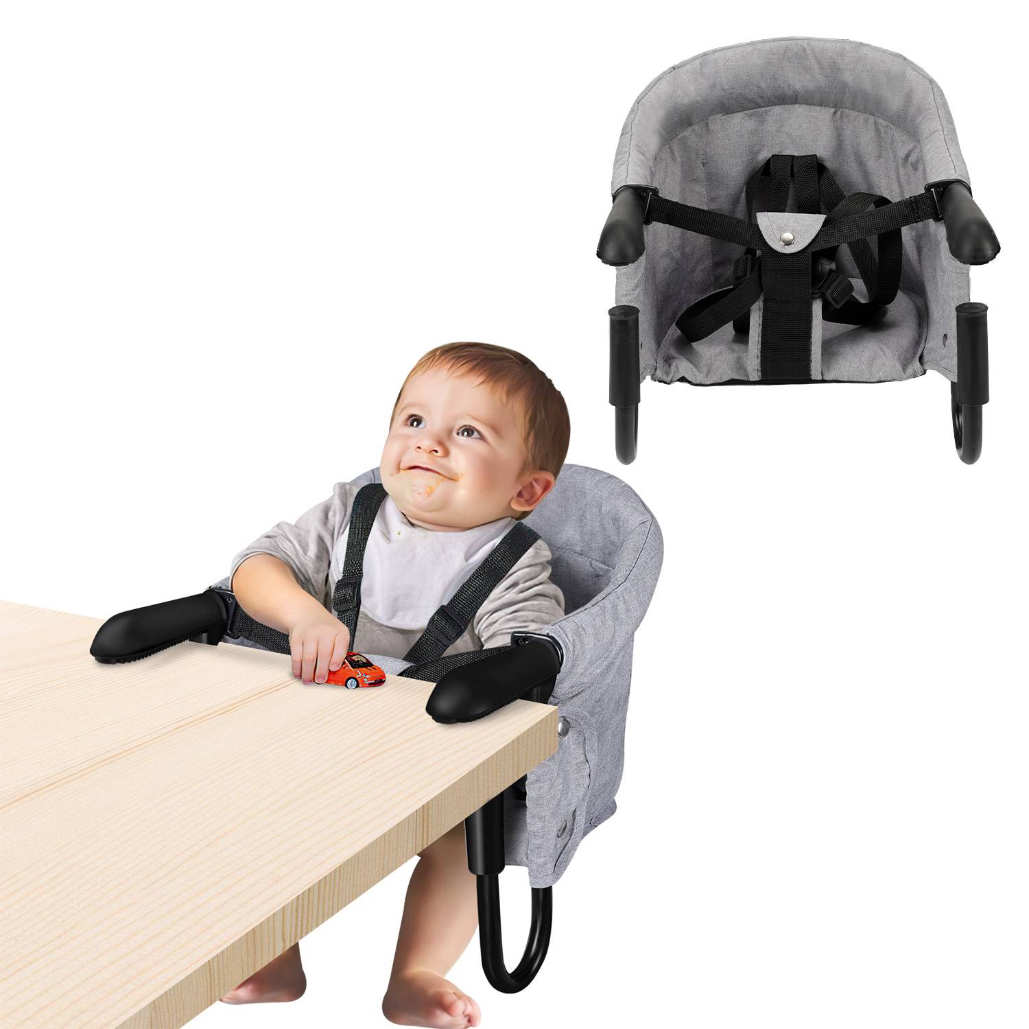 Tischsitz Faltbarer Sitzerhöhung Babysitz Hochstuhl Tisch Kinderhochstuhl Kindersitz Sitz Stuhlsitz