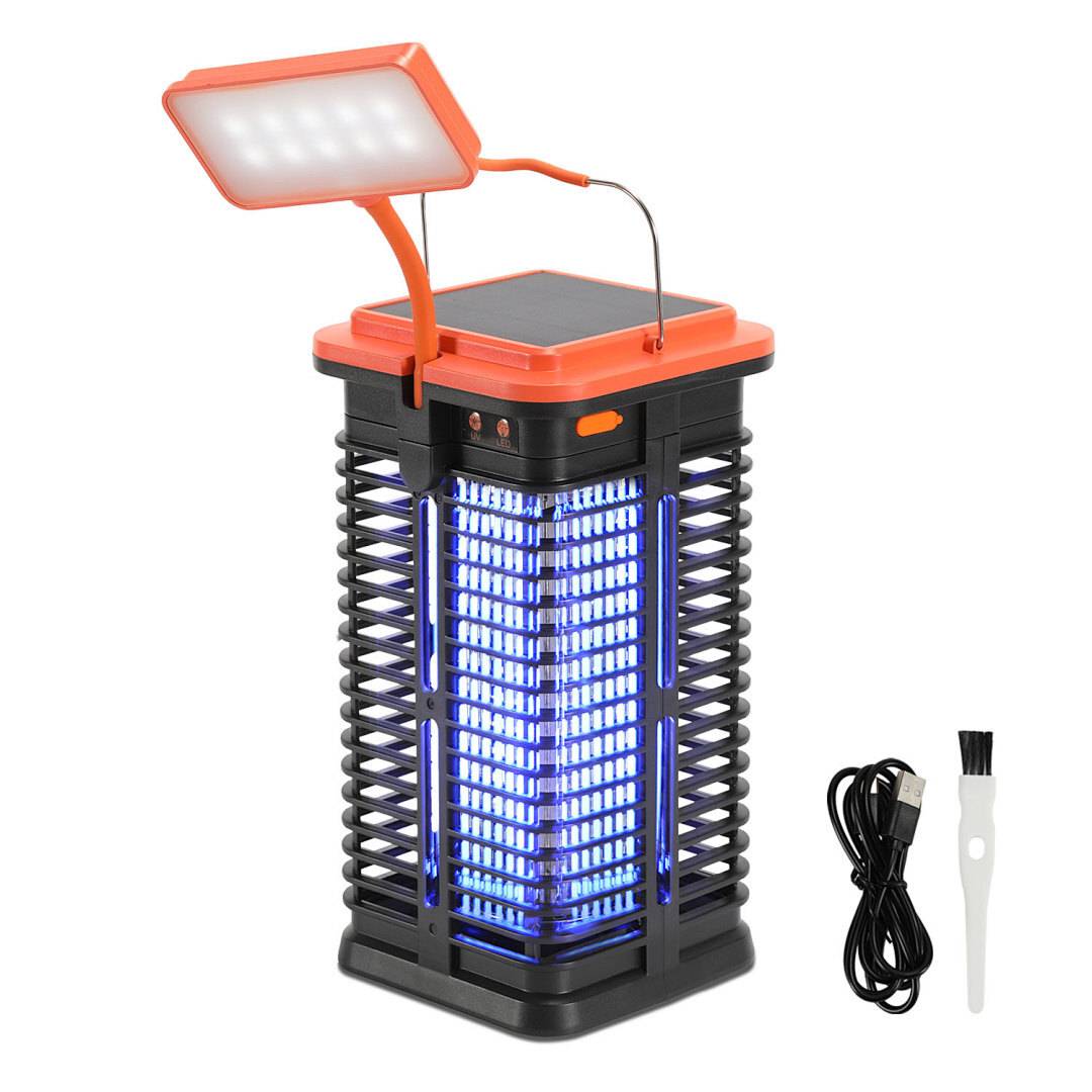 Solar Insektenvernichter UV LED Elektrich Insektenfalle Mückenlampe Licht Mückenfalle Fliegenfalle Lampe