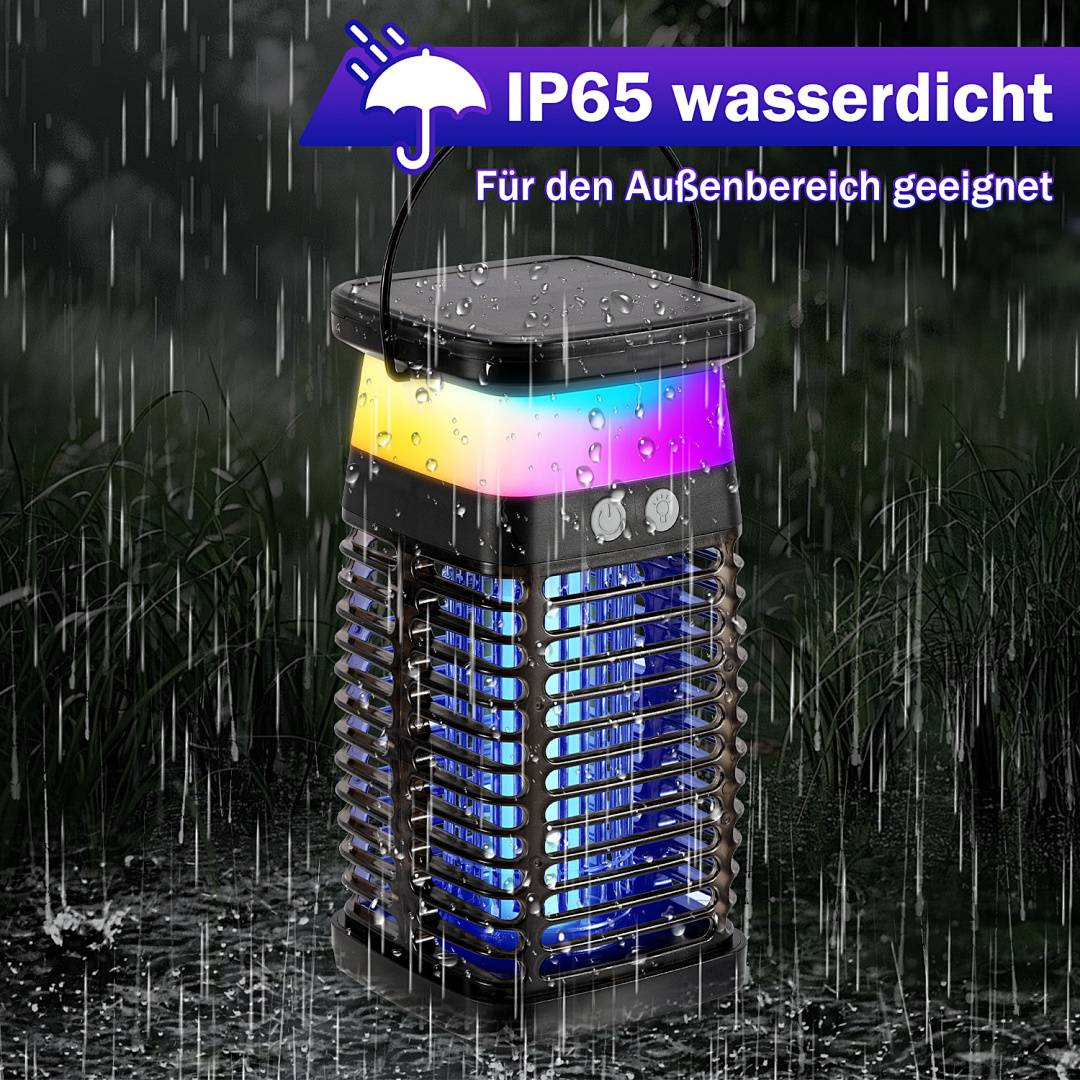 Solar Insektenvernichter UV LED Elektrich Insektenfalle Mückenlampe Licht Mückenfalle Fliegenfalle Lampe