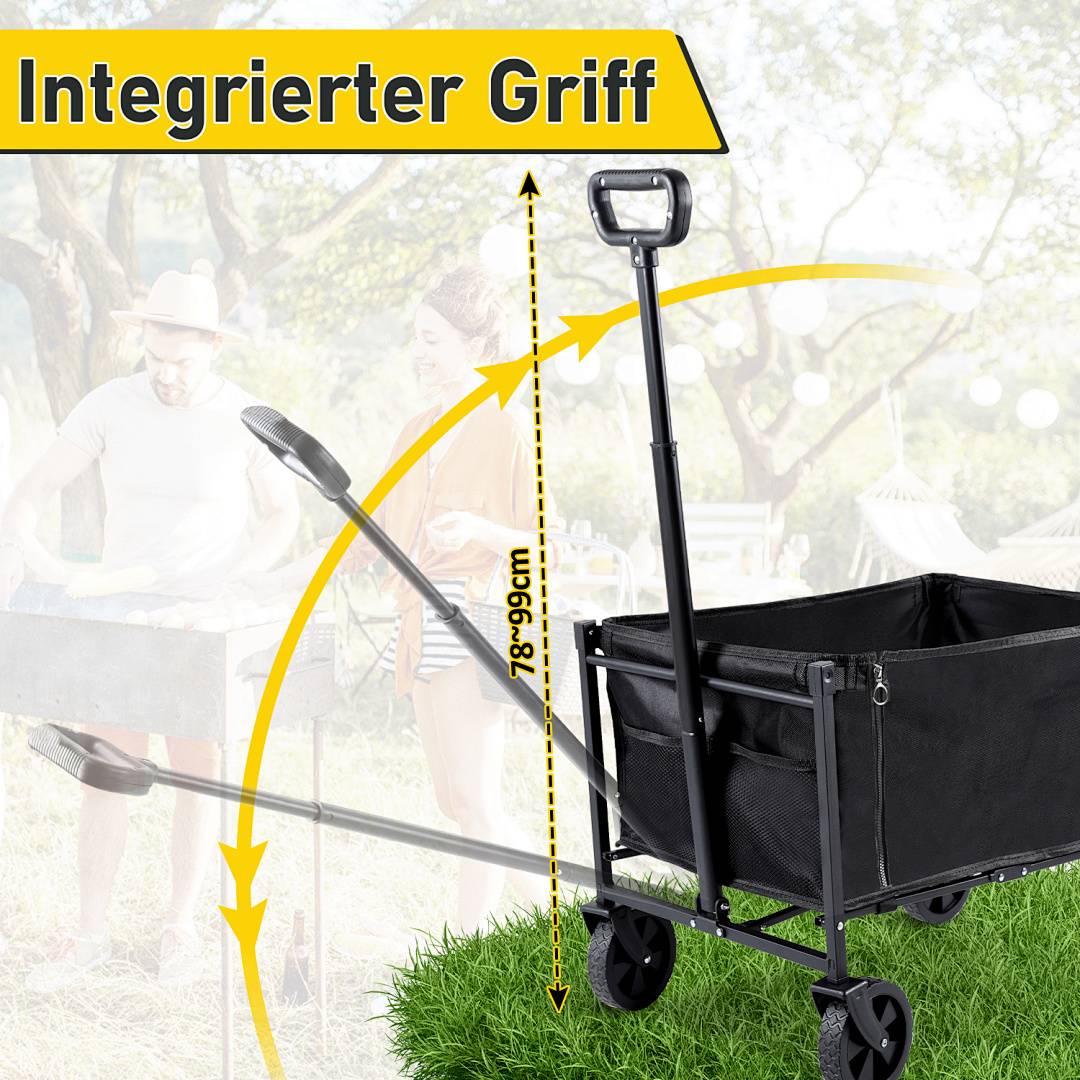 Bollerwagen Handwagen Transportwagen Faltbar Strandwagen Gartenwagen Gerätewagen Offroad Transportkarre Schubkarre