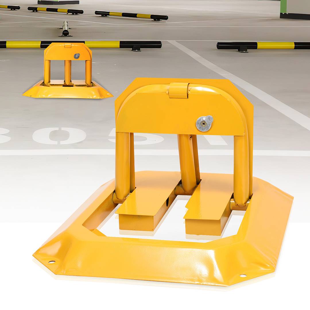 Parkplatzsperre Absperrpfosten Klappbar klappbares Abschließbar Parkplatzbügel Parkplatz Absperrkette Parksicherung Absperrung umlegbar