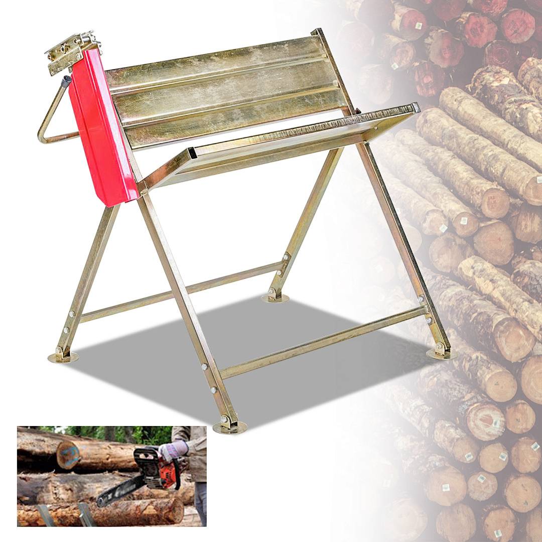 Sägebock Holzsägebock Kettensäge Elektro Kettensäge Kettensägebock Sägehilfe Säge-Bock Benzin Stahl
