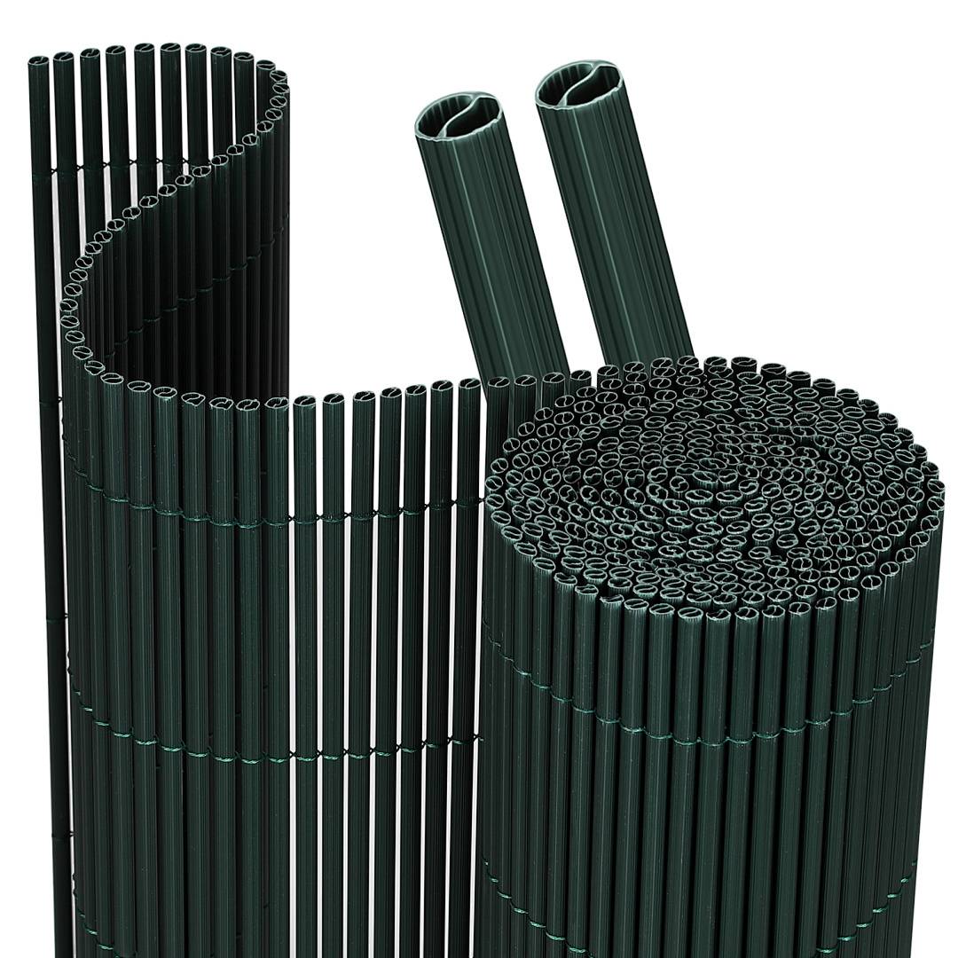 PVC Sichtschutzmatte 100x500 cm, Grün, UV-beständig, Wasserdicht