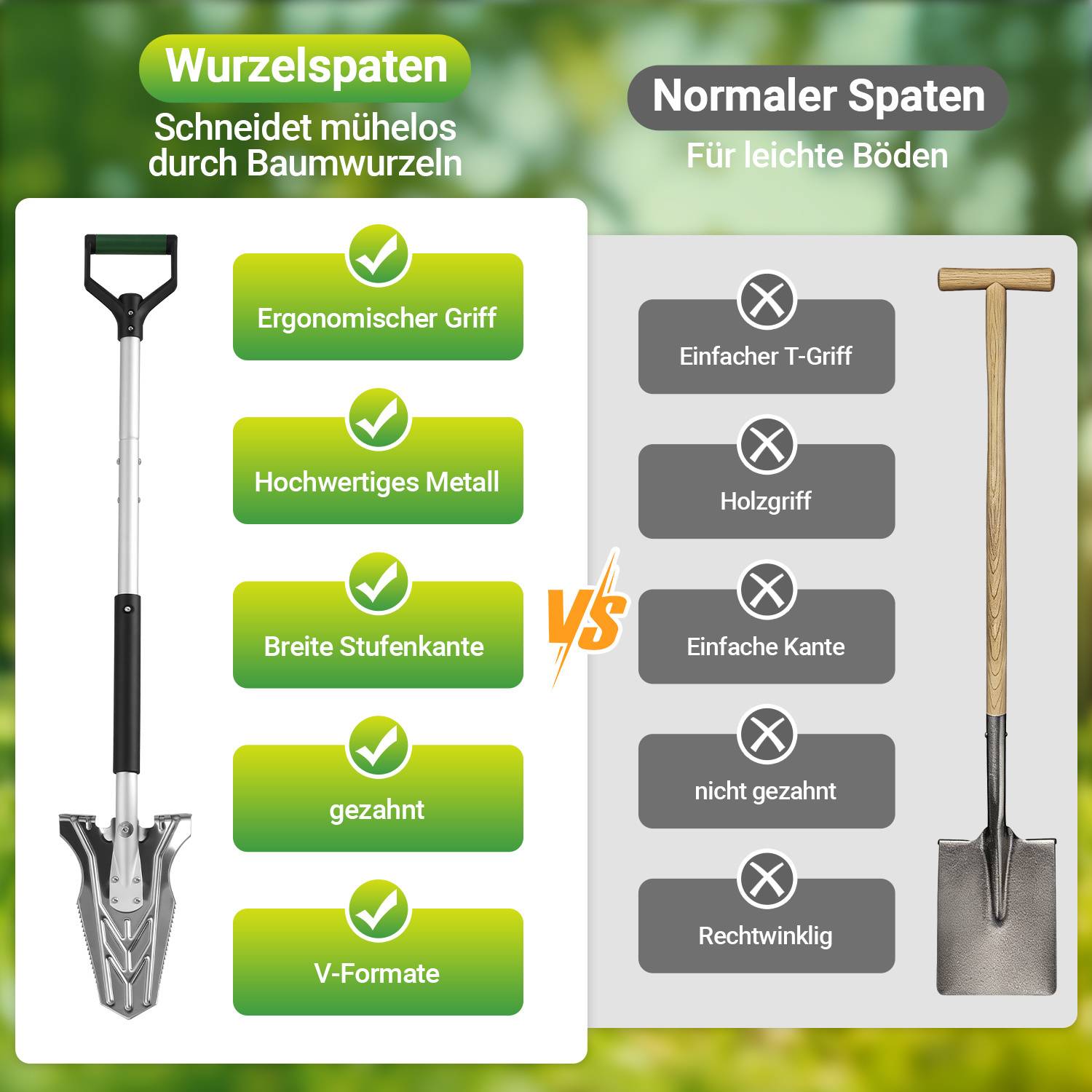 3 Stück Schwarzer Klappspaten 119 cm, 2 in 1 Gartenwerkzeug aus Eisen und Aluminium für Garten, Hof, Camping und Outdoor