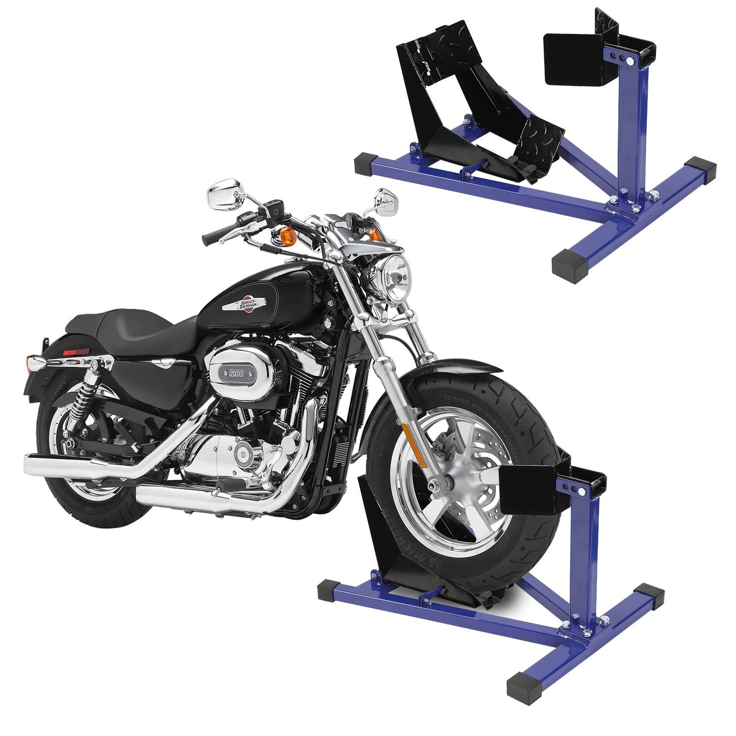 Motorradständer Montageständer Motorrad Ständer Motorradwippe Ständer Transportständer Standschiene Vorderrad Wippe