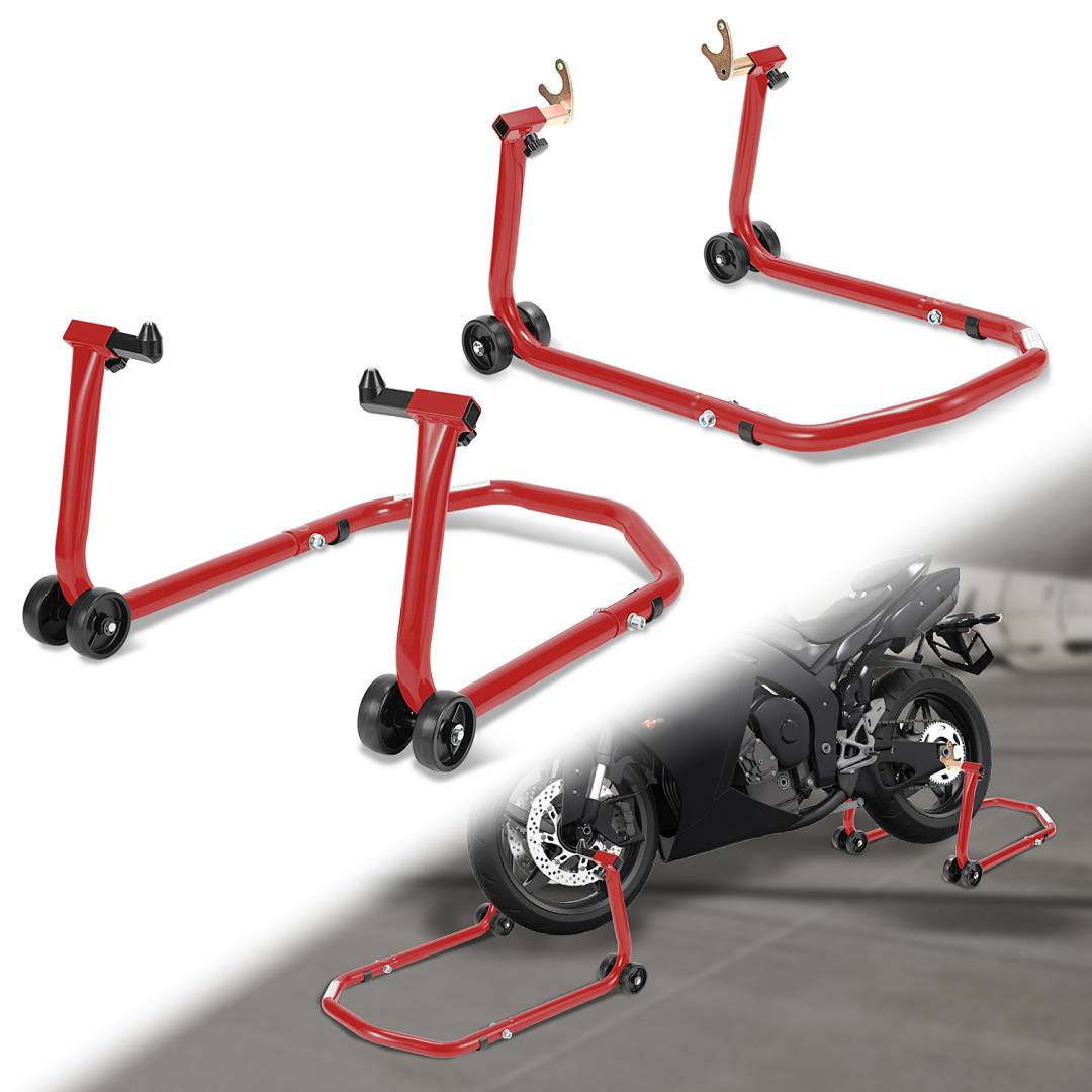 Motorradständer 2 Stück Montageständer Motorradwippe Motorrad Motorrad Ständer Radwippe Transportständer Enduro Motocross Vorderrad