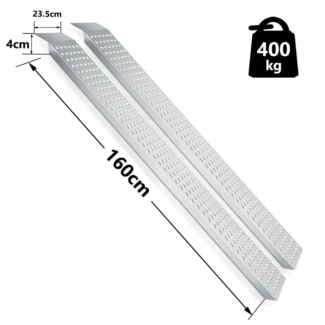 2X Auffahrrampe Auffahrschiene Laderampe Rampe Anhängerrampe Verladeschiene Verladerampe Auffahrrampen Motorradrampe PKW