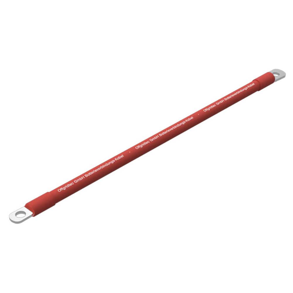 Offgridtec Kabelbrücke 50mm² 0,2m Batteriekabel beidseitig M8 rot