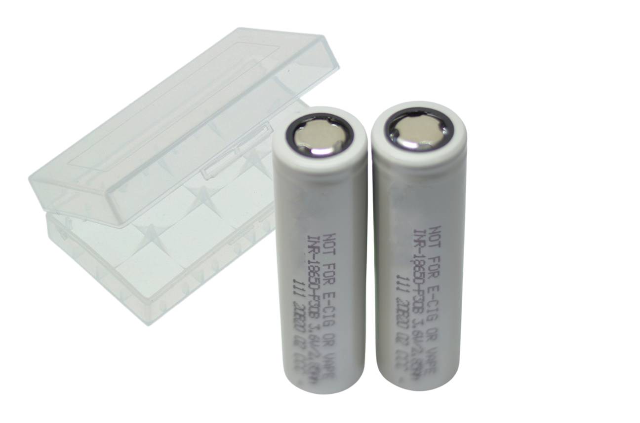 2x INFINIO MLC 18650 P30B-​LT Low Temperature Edition 3000 mAh 30A inkl. Akkubox