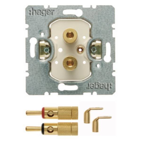 Hager Lautsprecher-Steckdose WDF48001