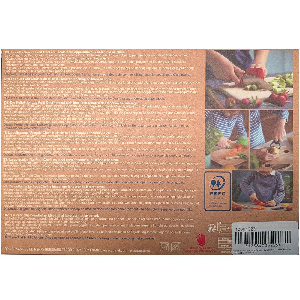 Opinel LE PETIT CHEF Kinder Küchen-Set 3 teilig - Grün