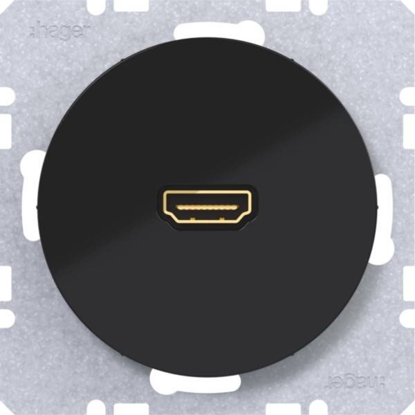Hager HDMI Steckdose WLF4380BG