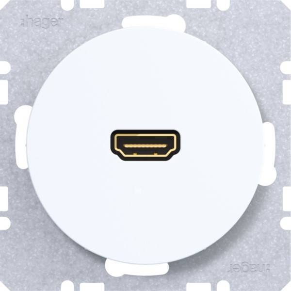 Hager HDMI Steckdose WLF4379WG