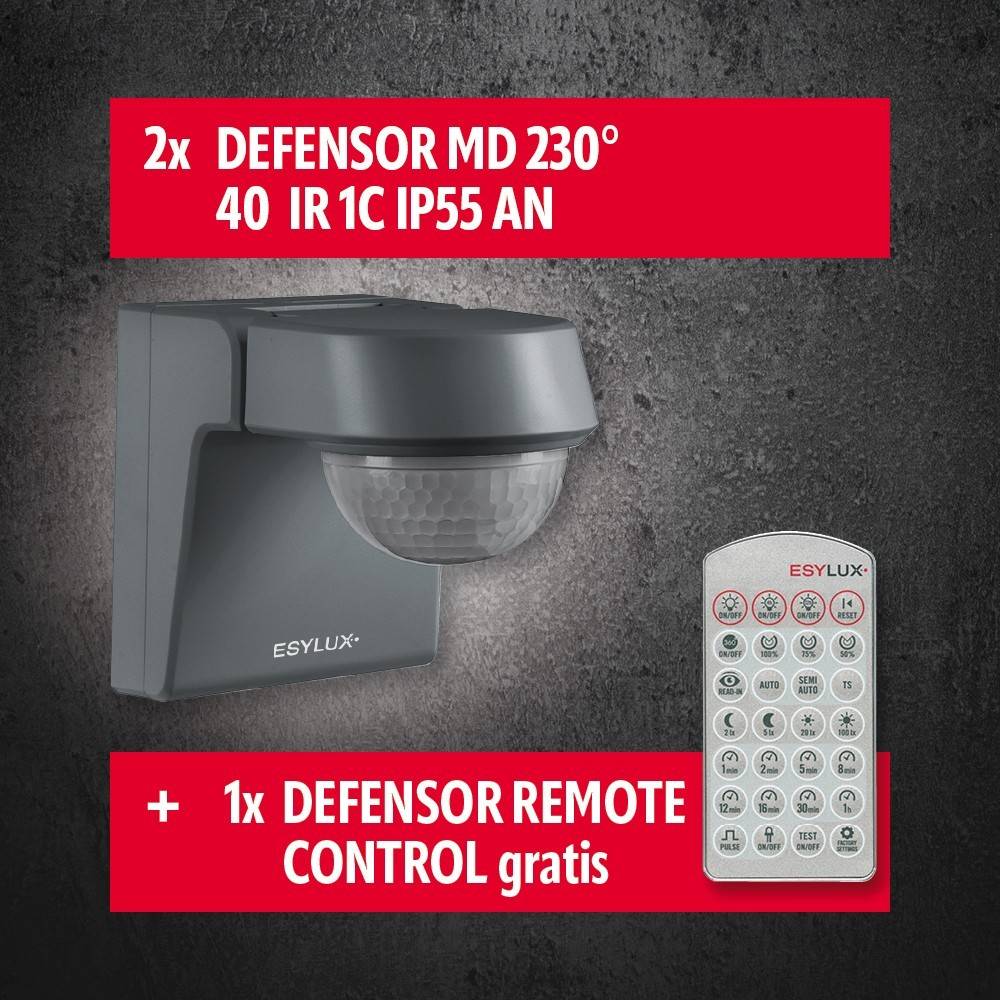 ESYLUX Bewegungsmelderpaket DEFENSOR MD230 AN