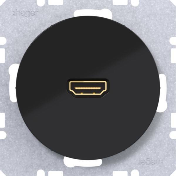 Hager HDMI Steckdose WLF4379BG