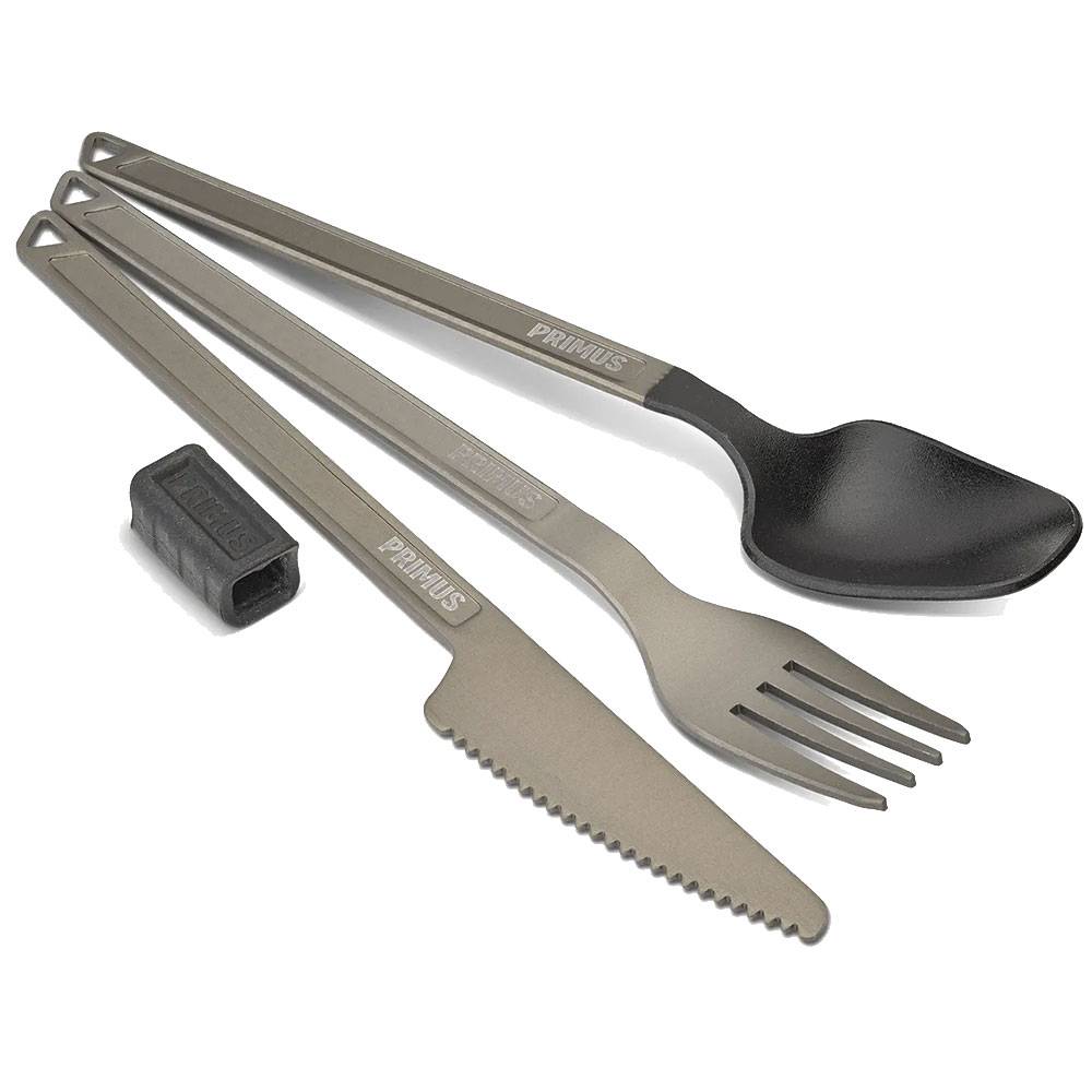 Primus Trek Cutlery Campingbesteck Aluminium - Schwarz