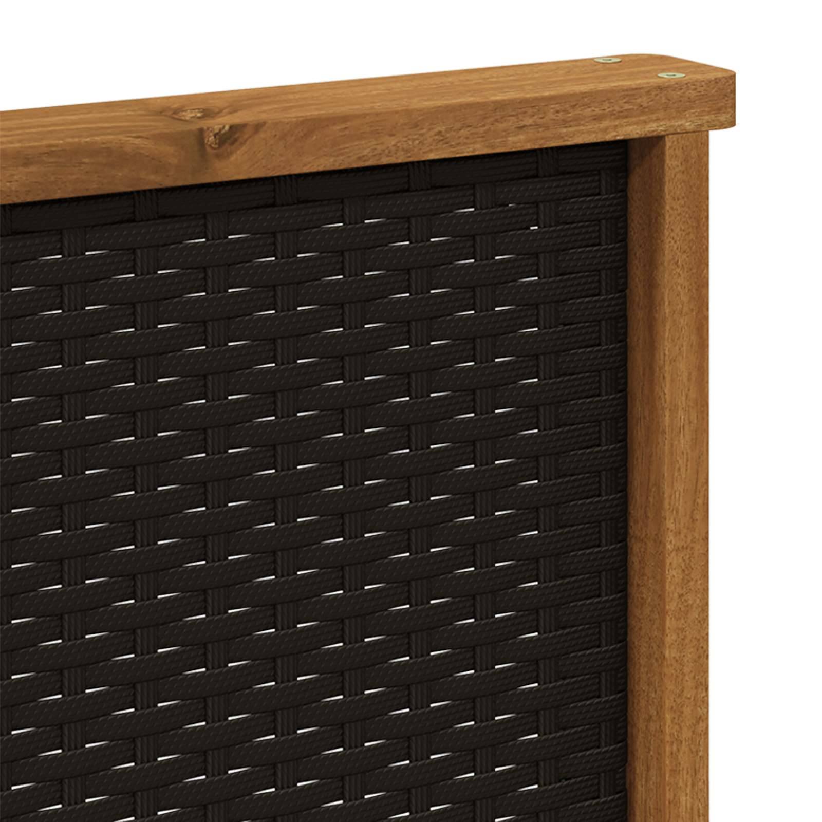 vidaXL Outdoor-Sofagarnitur mit Kissen 4 pcs Natur und Hellgrau