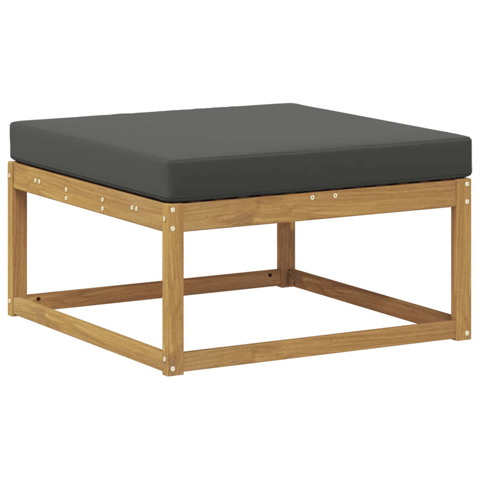 vidaXL Outdoor-Sofagarnitur 6 pcs Weiß und Anthrazit 79 x 79 x 37 cm